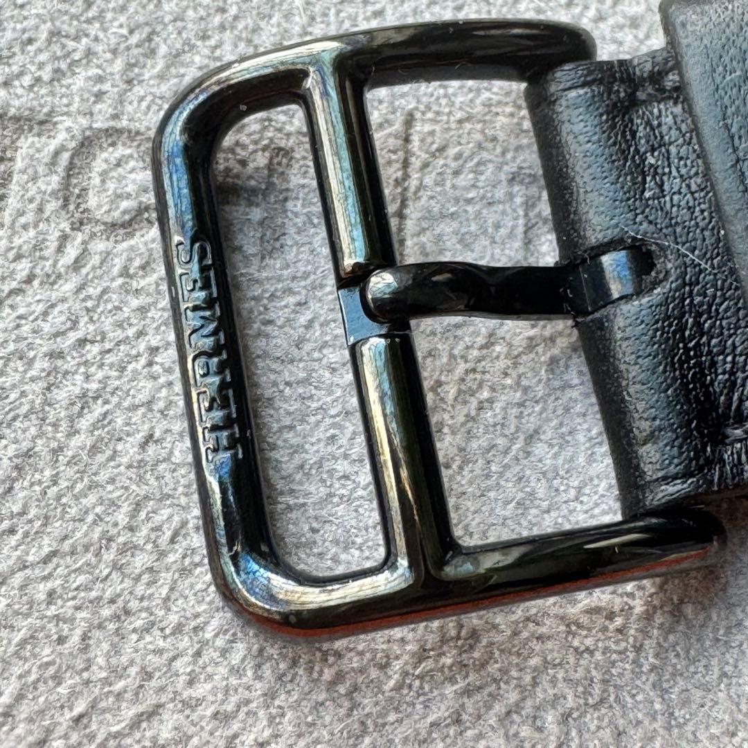 2271 Apple Watch エルメス　ブラック　ドゥブルトゥール　二重