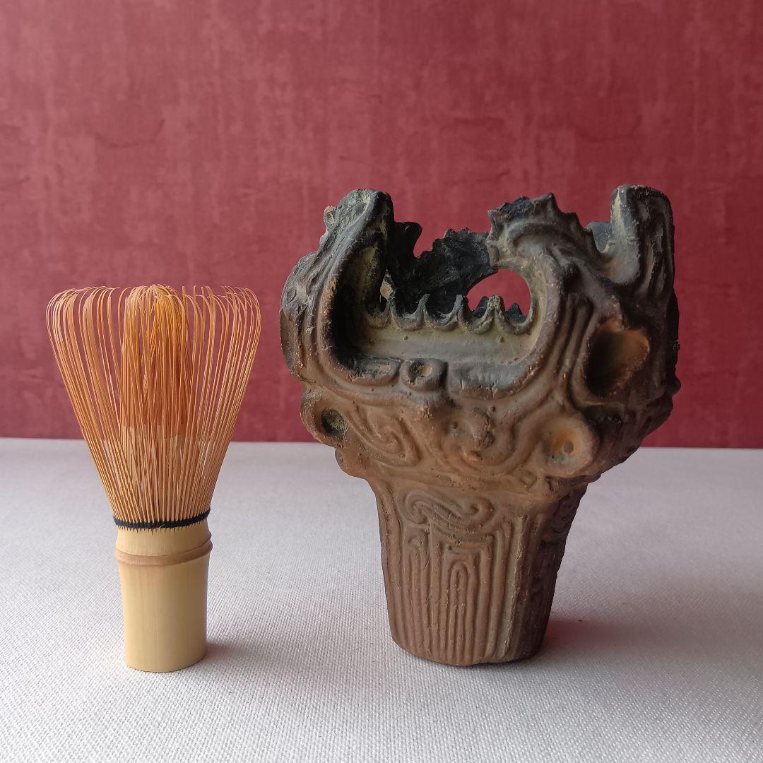 火焔型土器◆ミニサイズ◆素焼き◆遺跡出土品レプリカ◆縄文土器/インテリア/飾り