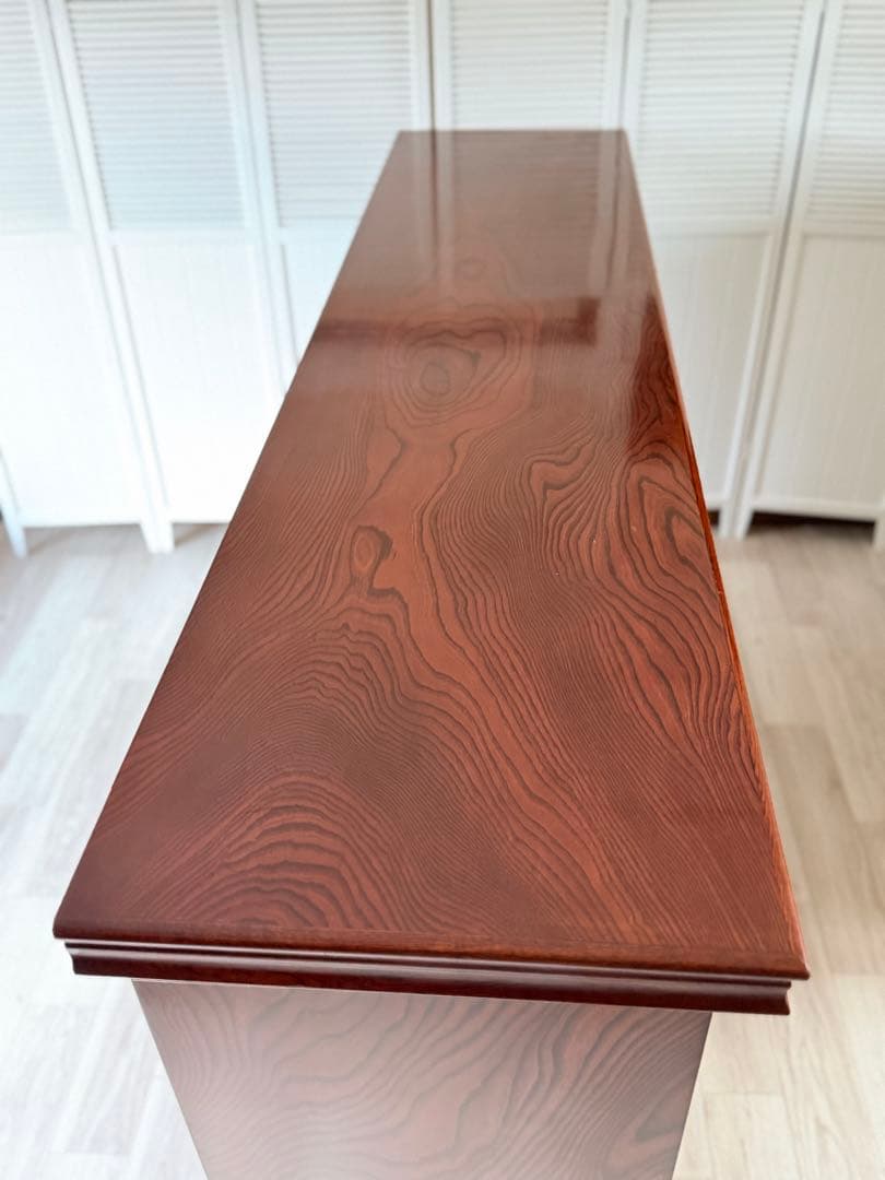 最終値下げ! 欅材 レトロ茶箪笥 水箪笥 古家具 昭和 アンティーク 収納棚