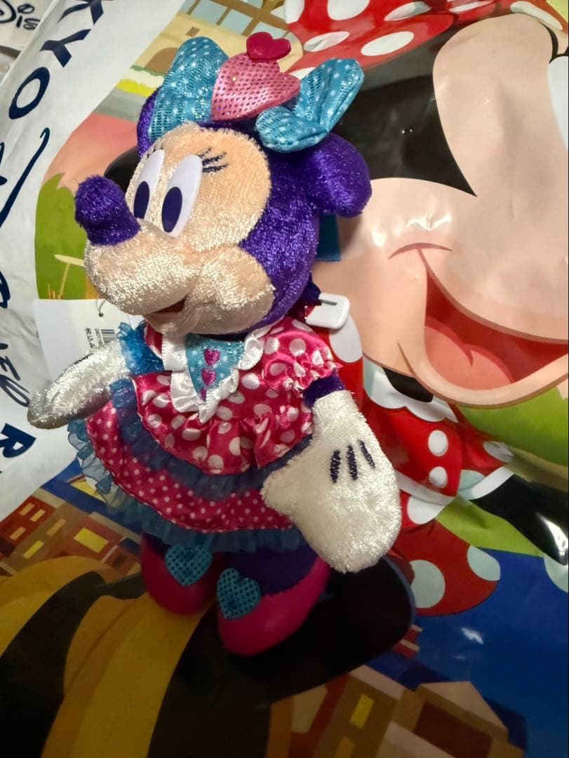 ディズニー　パルパルーザ　ミニー　ぬいぐるみバッジ　ぬいぐるみチャーム　セット