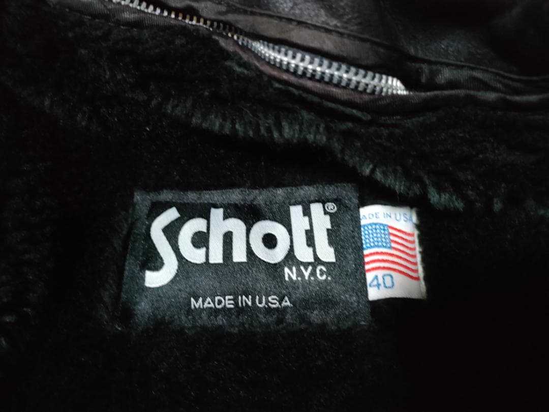 schott AT101 シングルライダース 【40サイズ】