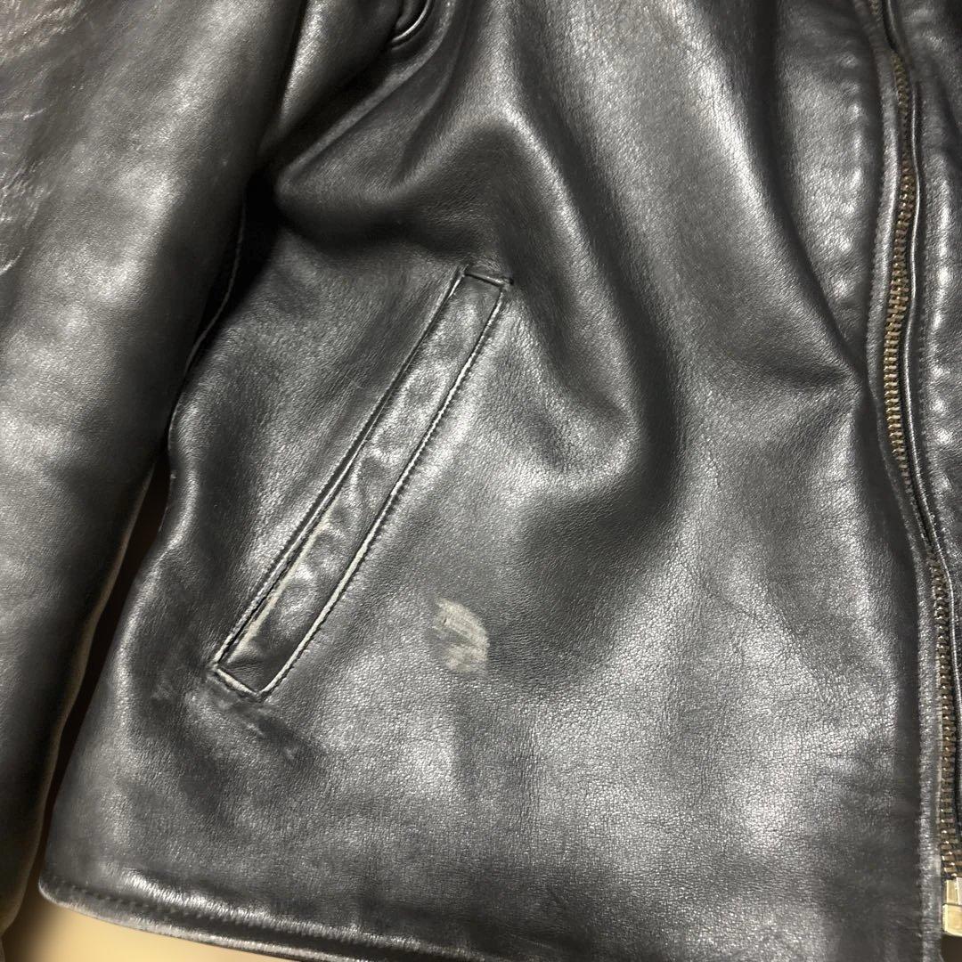 ア*k様 VANSON 黒レザー シングルライダース ジャケット