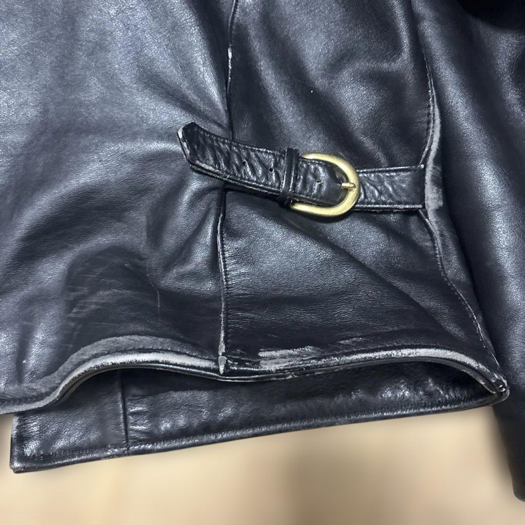 ア*k様 VANSON 黒レザー シングルライダース ジャケット