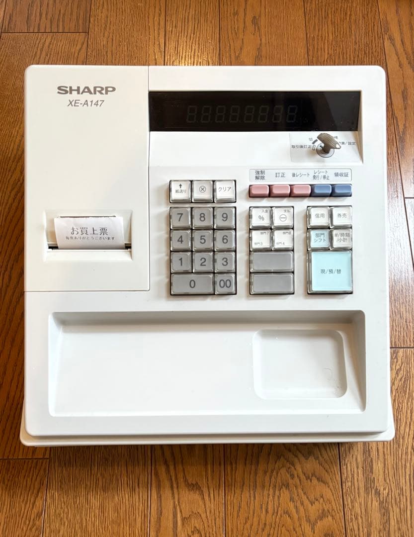 SHARP XE-A147 レジスター ホワイト