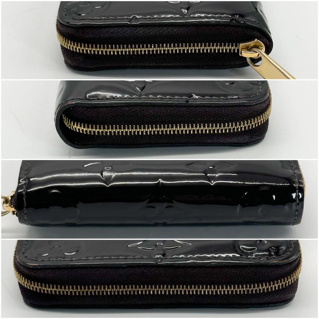 美品 ジッピーパース ヴェルニ アマラント モノグラム 小銭入れ