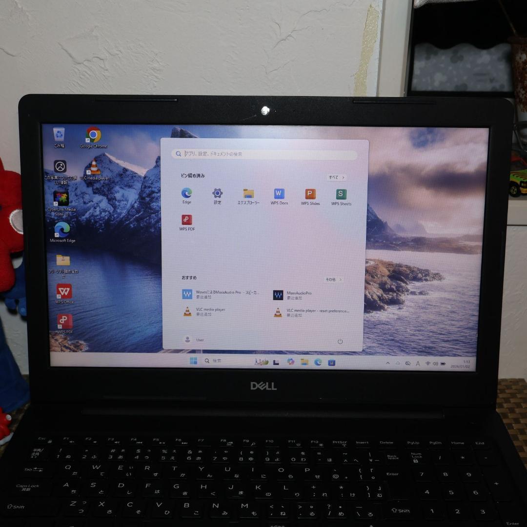 お手頃！Win11公式対応CPU/メ4/新品SSD240/DVD/無線/カメラ