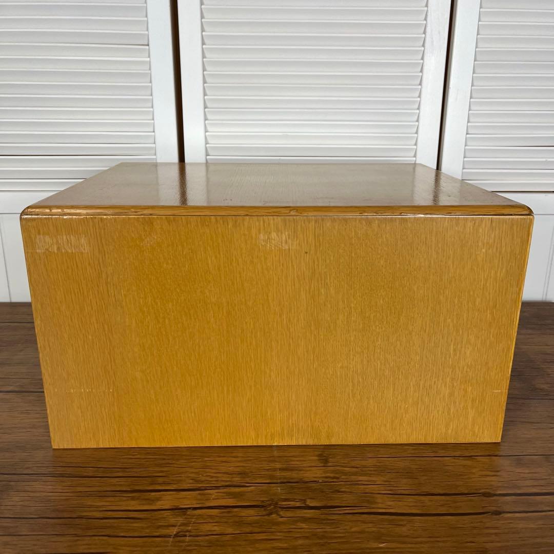 【希少】ヴィンテージ　図書館　カード棚　木製引き出し　ドロワー 4段