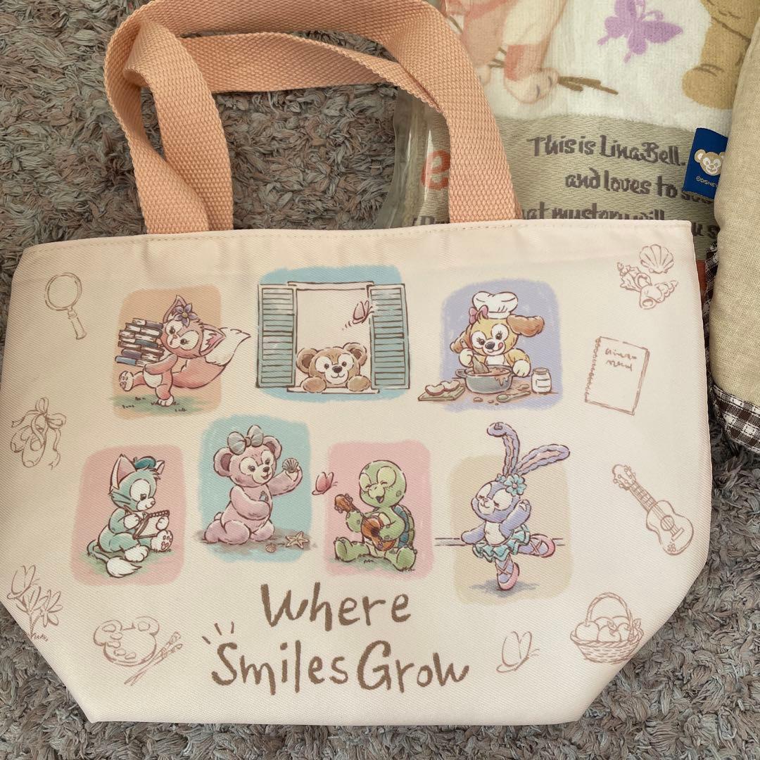 ダッフィーフレンズ　リーナベル　トートバッグ　フェイスタオルセット