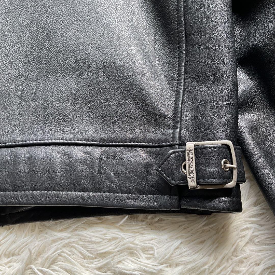 人気✨ハーレーダビッドソン　レザージャケット　シングルライダース　M ブラック