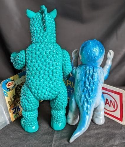 ガバラ＆ミニラ（ブルマァク復刻・マルサン）ソフビフィギュア２体セット