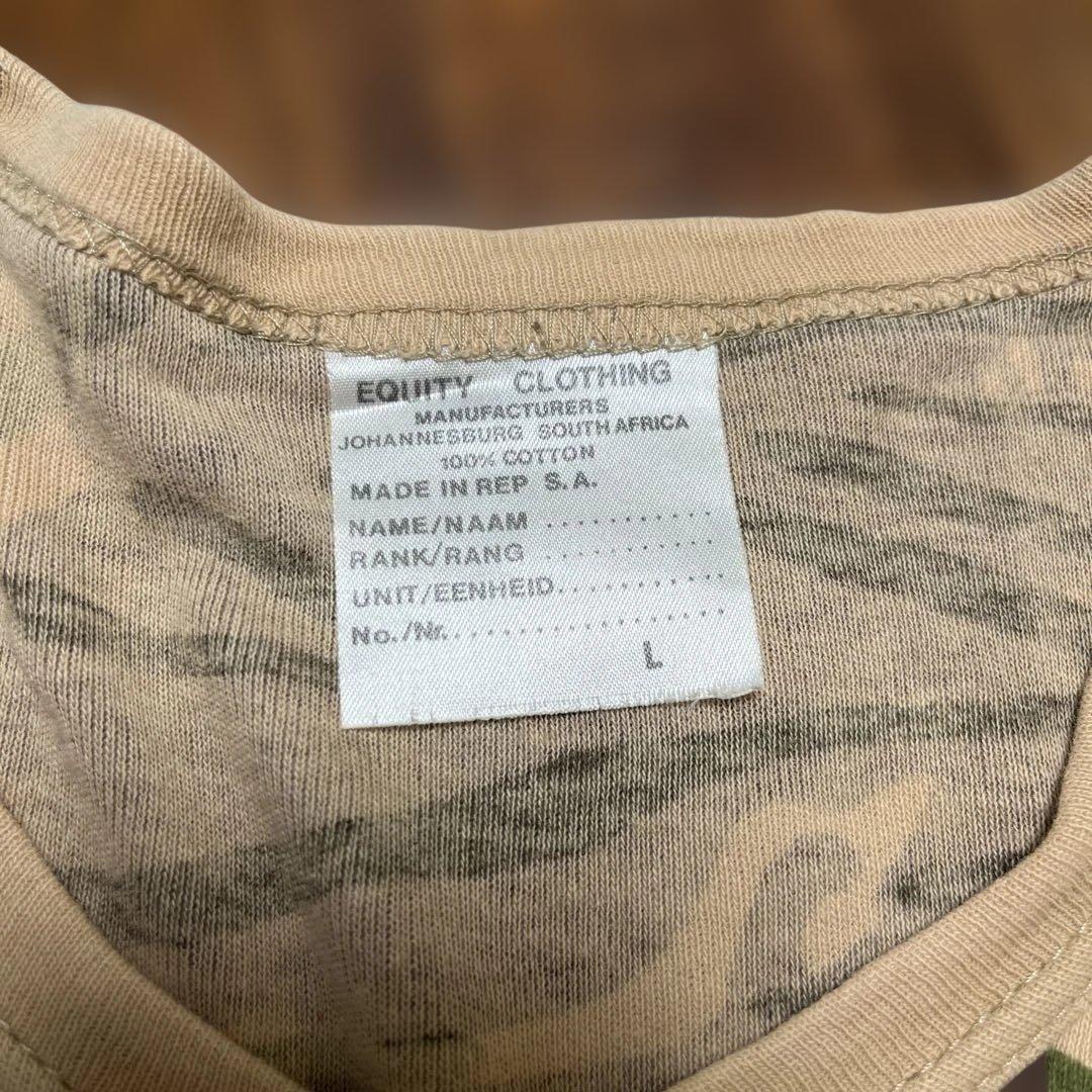 ローデシア迷彩Tシャツ、（Ｌサイズ）南アフリカ共和国製造