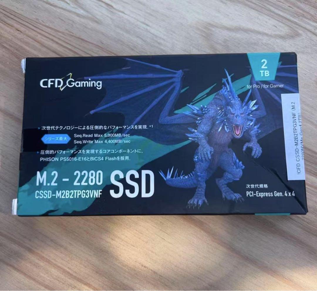 【新品未使用】PC 2TB SSD M.2 CFD製