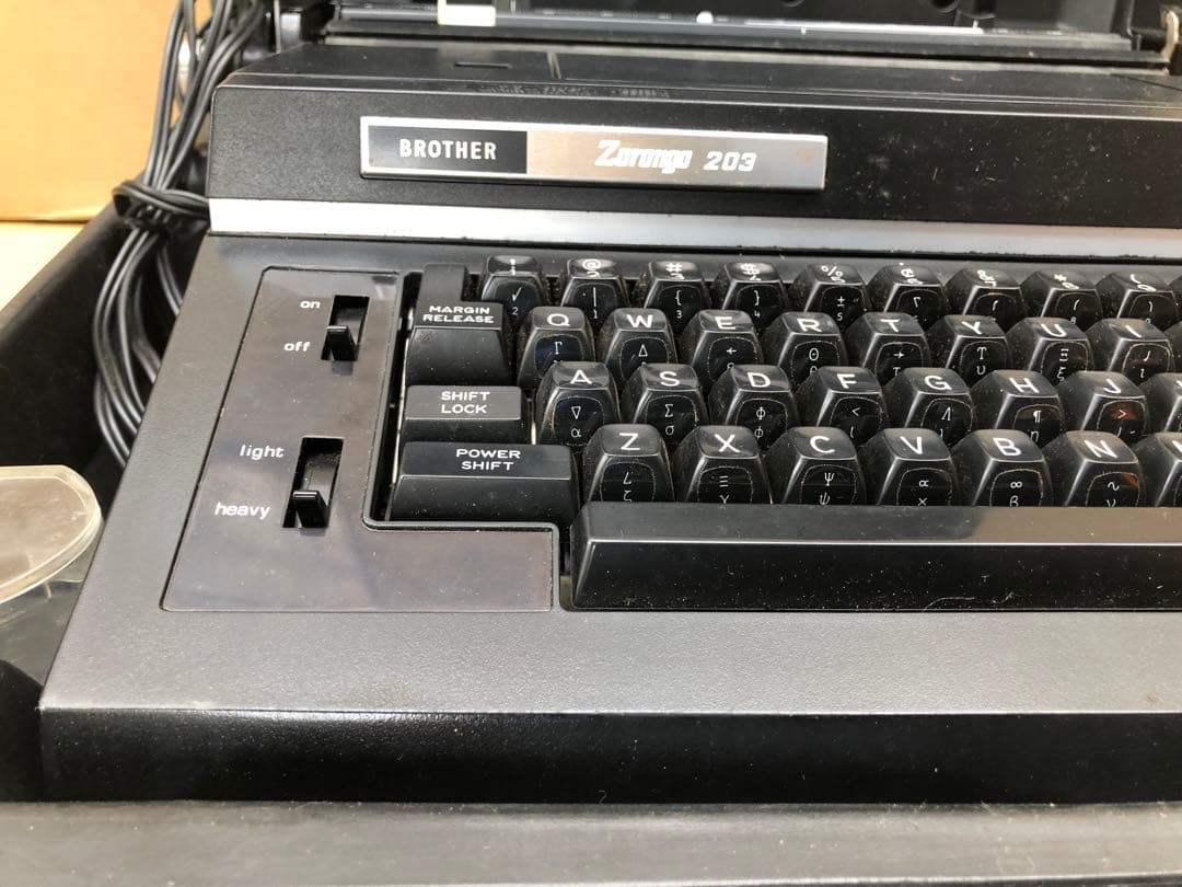 BROTHER 電動タイプライター Zorongo JP14-203型