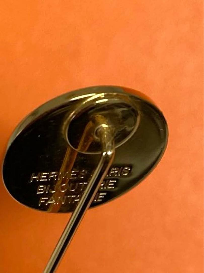 美品 HERMES エルメス セリエ ピンブローチ ピンバッジ ゴールド 箱付き