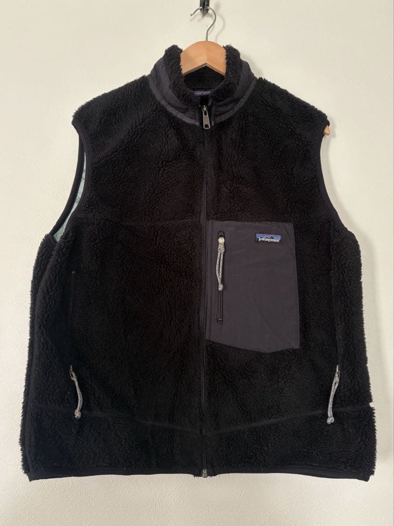 00年 USA製 patagonia レトロXベストブラック 黒 L