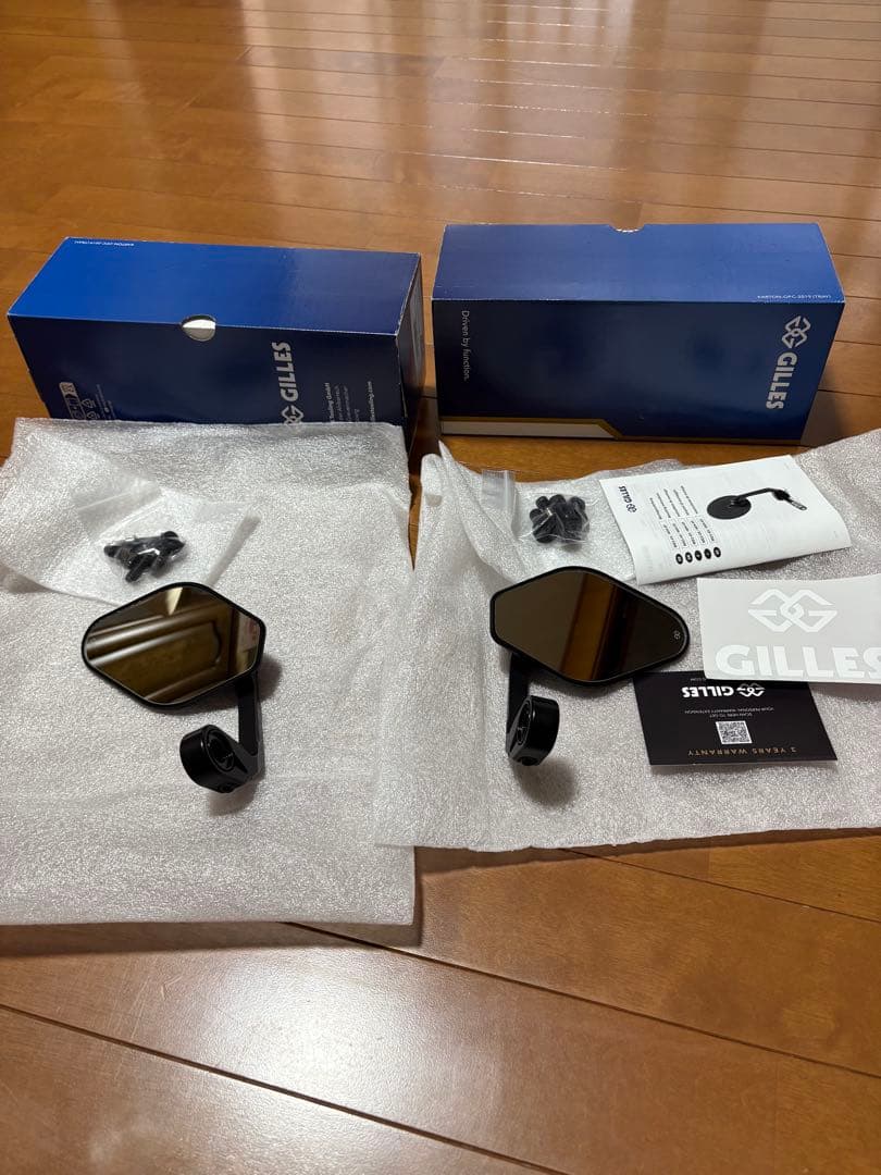 GILLES STRATOS バーエンドミラー M6／M8 BMW モトラッド