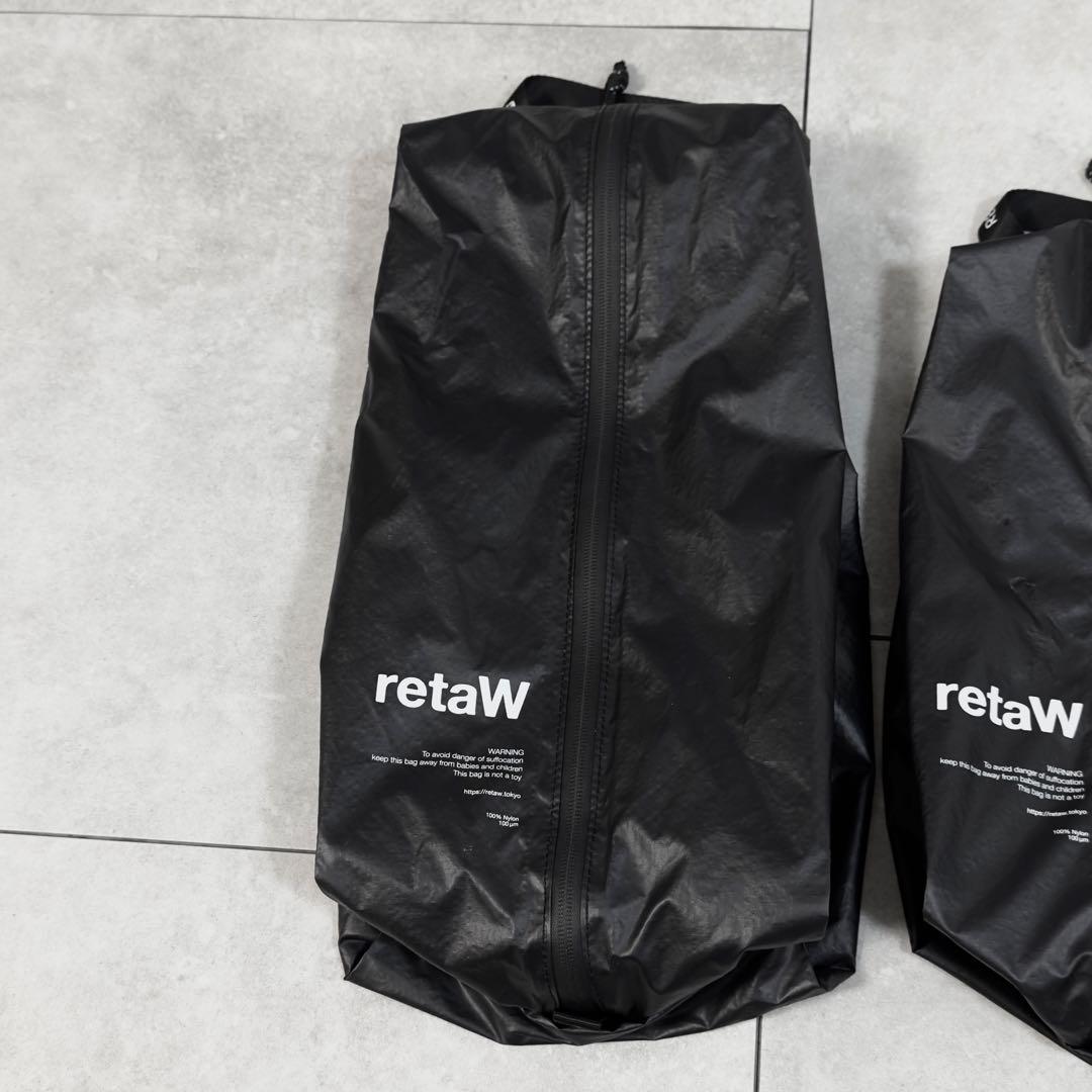 retaW travel poach black fragment フラグメント