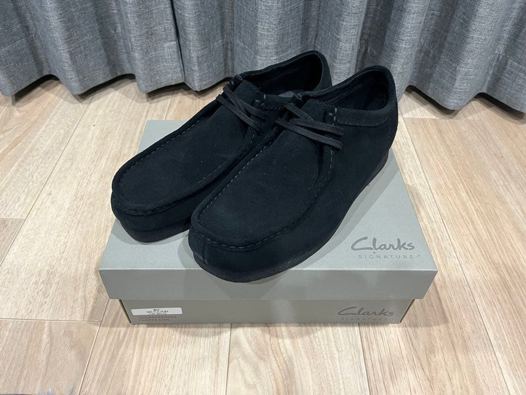 Clarks Wallabee ブラック 美品 UK9.5 27.5 クラークス