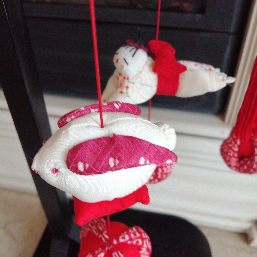 吊るし雛　吊るし飾り　ちりめん細工　ハンドメイド　ひな祭り　節句　 ✿台付✿