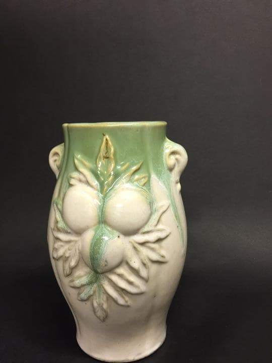 中国清时代 石湾窑 双耳瓶花瓶