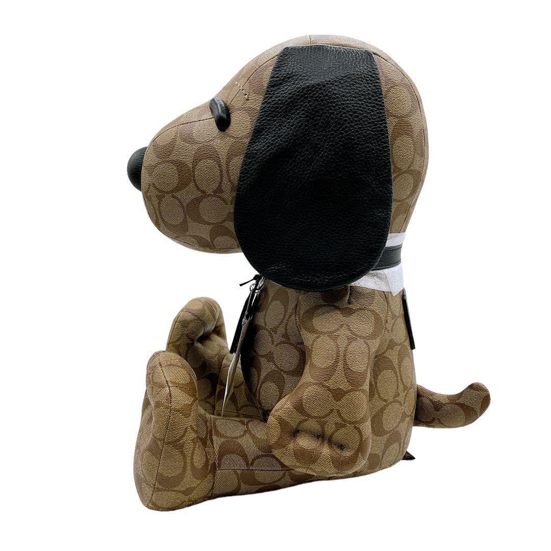 極美品 コーチ 5405 ぬいぐるみ スヌーピー 茶 ブラウン ユニセックス