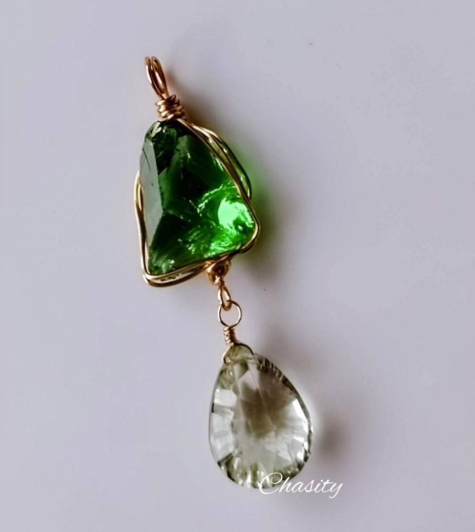 Kgf14 希少 アンダラ 「変容の扉」 エメラルドシフト グリーンアメジスト