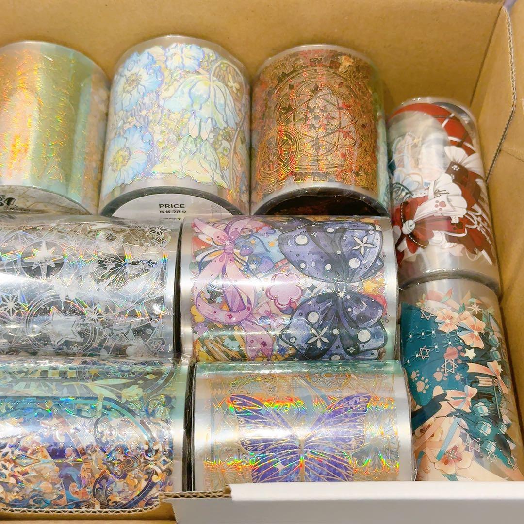 喰**様 【ホログラム多めセット②】装飾マステ 海外マステ 新品 12巻 まとめ