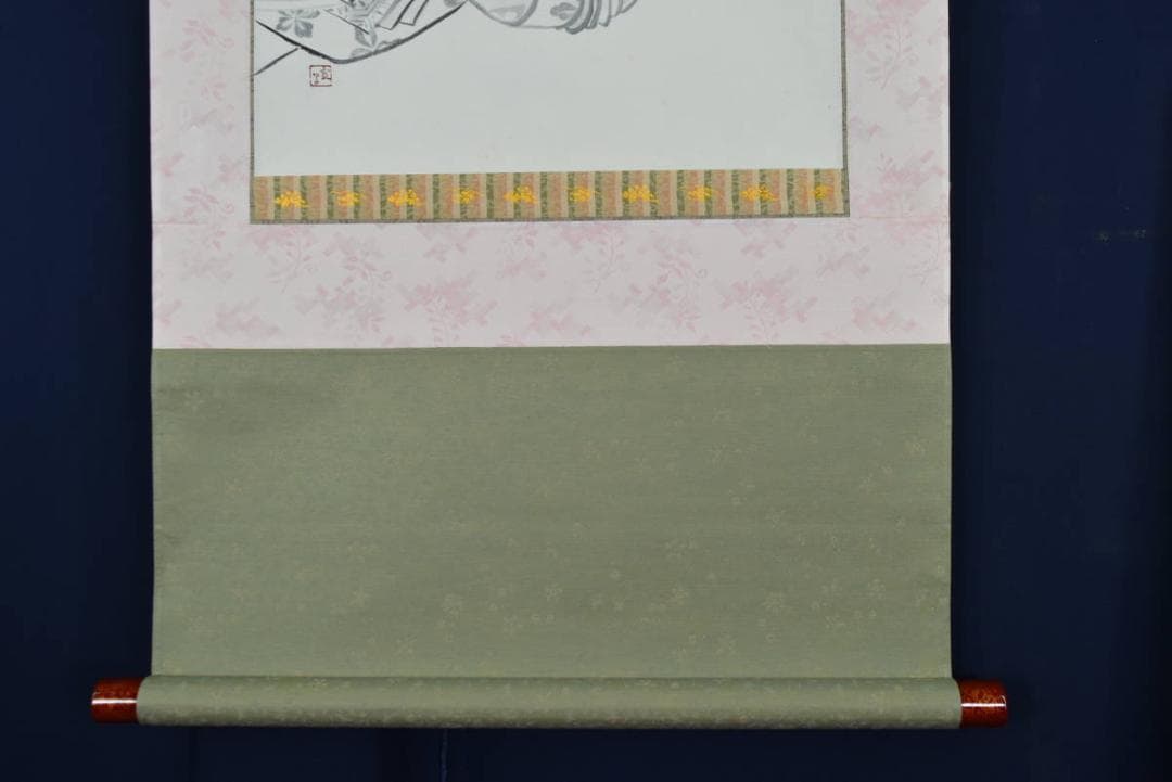 【真作】井上宣子/優雅/紫式部/掛軸☆宝船☆AB-395