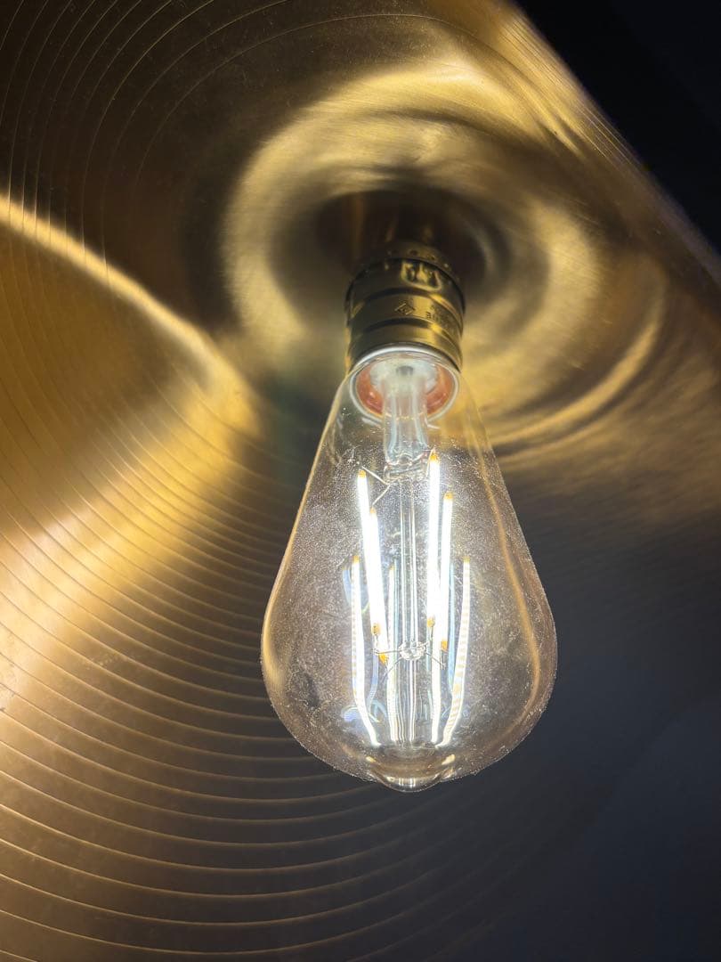 ペンダントライト/シンバル/ランプ/照明/インテリア/LED/電球/ハンドメイド