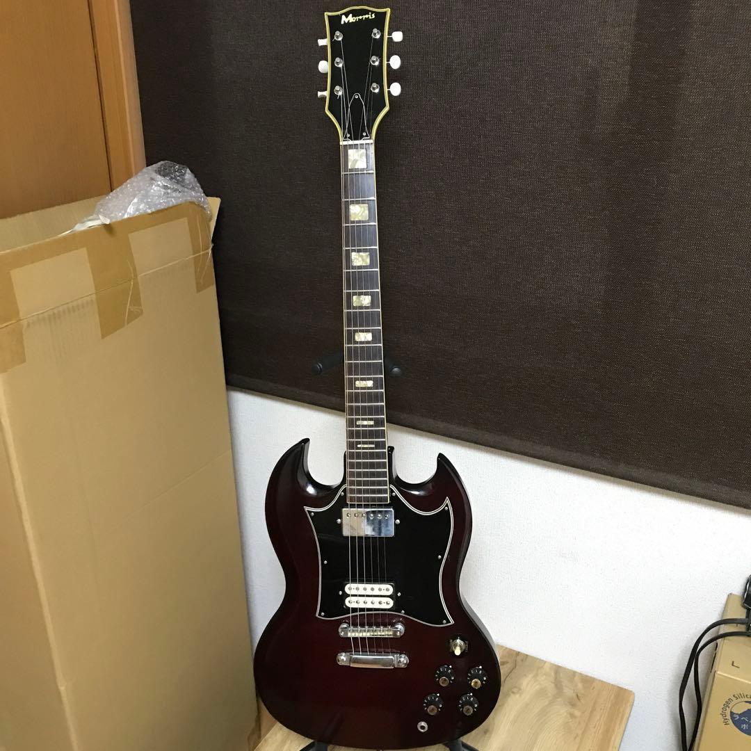 ジャパンビンテージ 2ハム搭載 SGタイプ Morris エレキギター 中古品