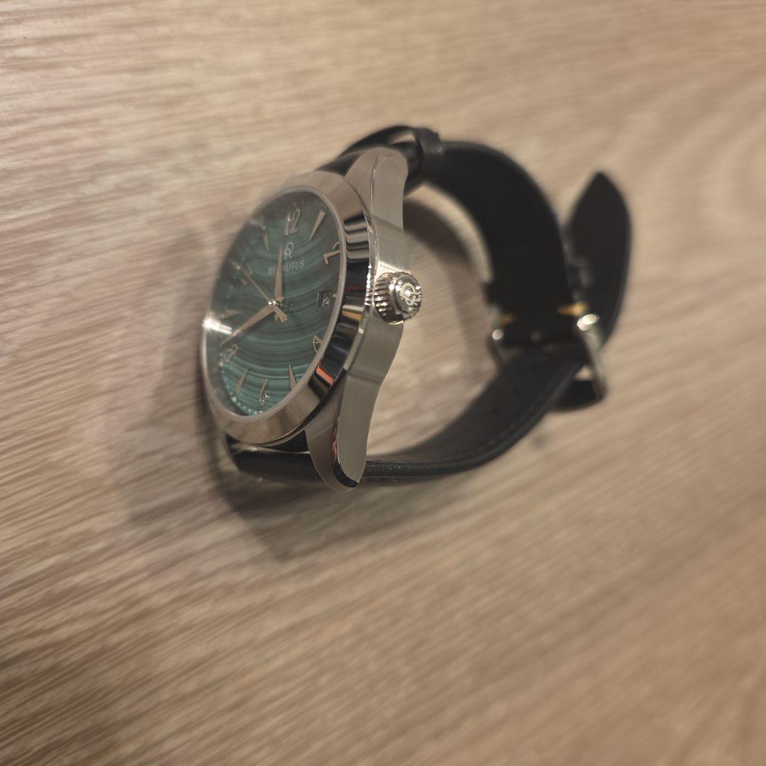 RENATUS 自動巻き時計 緑ダイヤル