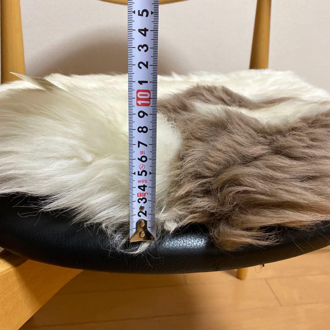 ムートン　ラグ　座布団