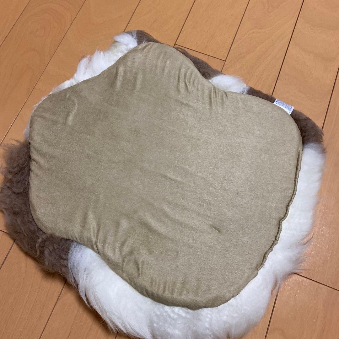 ムートン　ラグ　座布団