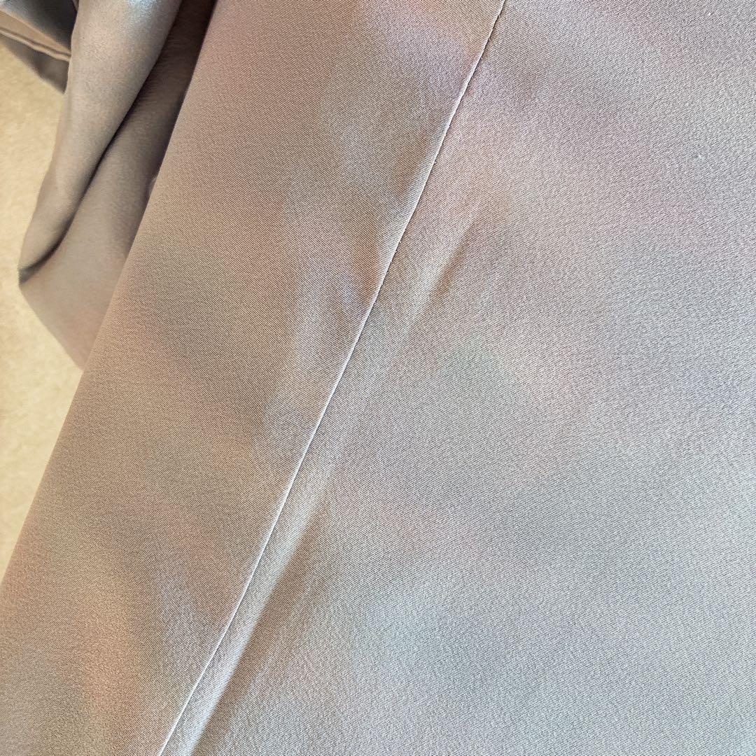 色無地　フルセット　着物　正絹　グラデーション　一つ紋　アクア　J7