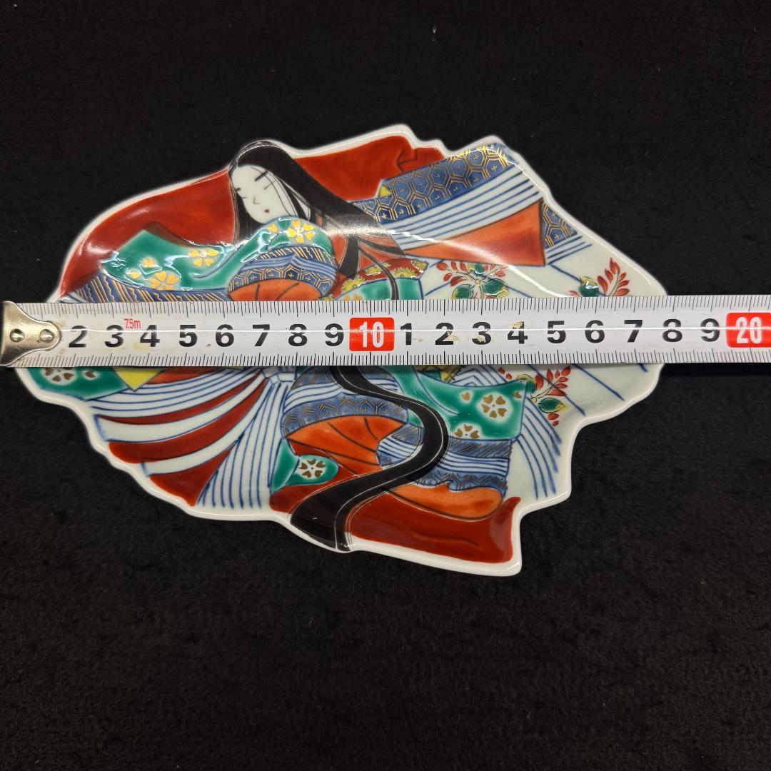 源氏物語 花宴　変形姫沢瀉紋　銘々皿 大皿1枚小皿5枚。6枚セット