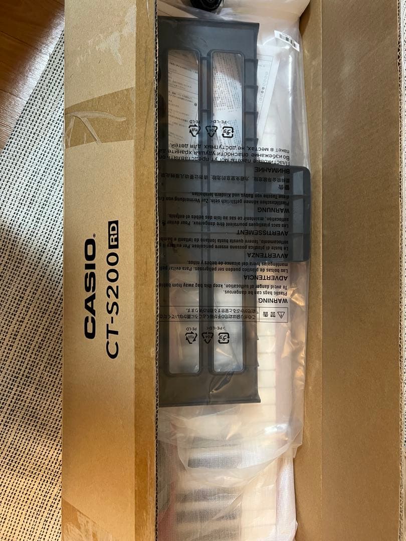 【美品】CASIO CasioTone 61鍵 レッド(スタンド付き)