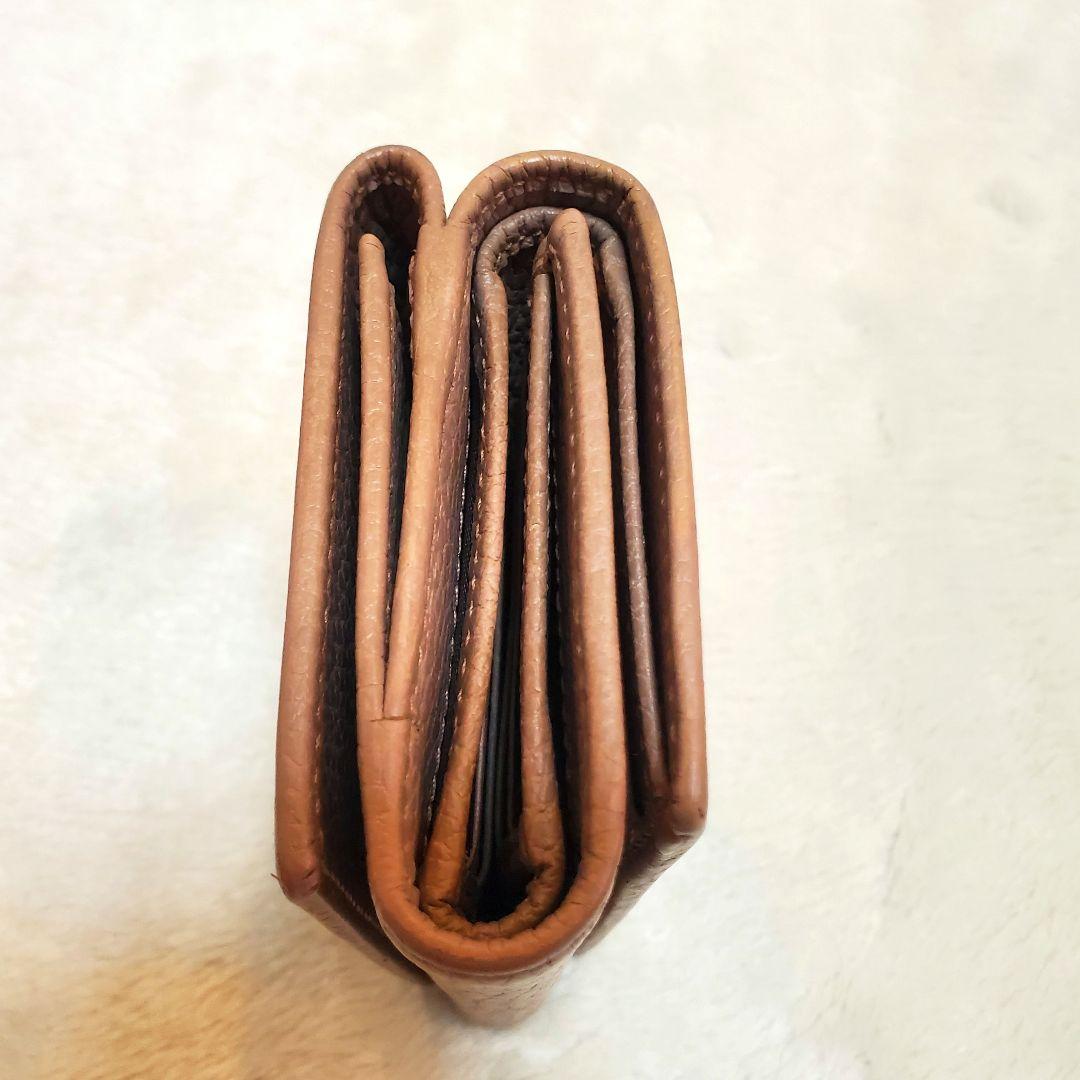 鑑定済★GUCCI　GGマーモント　三つ折り財布　ピンクベージュ系　474746