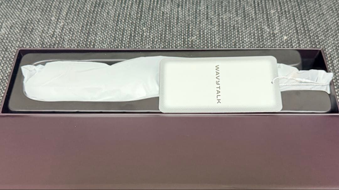 wavy talk スチームストレートブラシ ホワイト