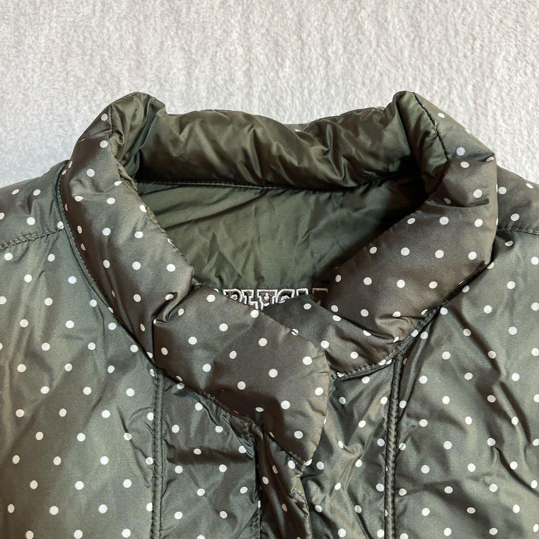 極美　パーリーゲイツ　リバーシブル　ダウン　ジャケット　ベスト　水玉　ドット　L