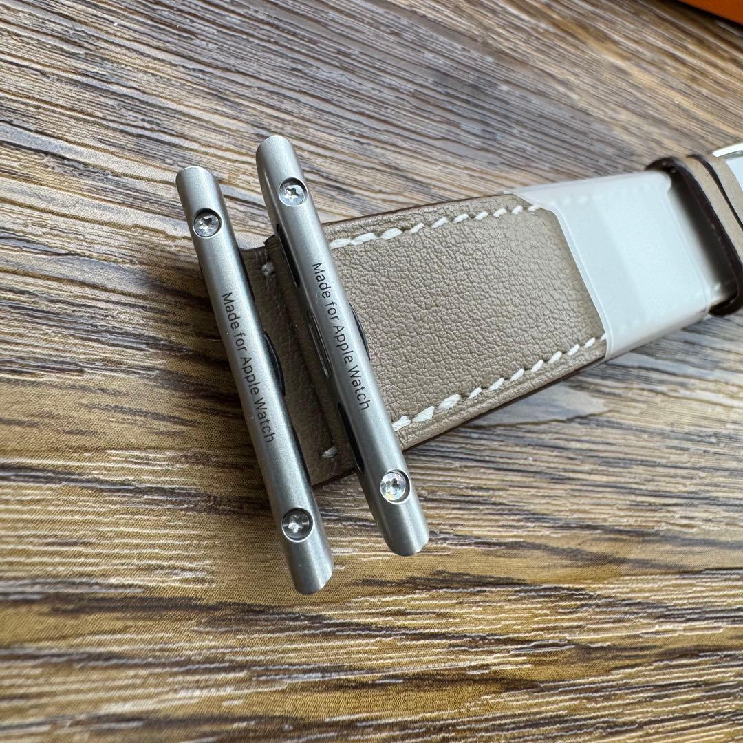 2195 Apple Watch エルメス　エトゥープ　ドゥブルトゥール　二重
