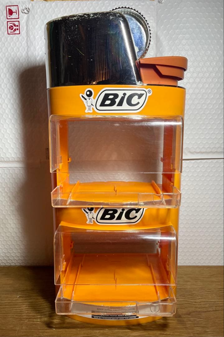 高さ約43センチ 非売品 BICライター 2段 ジャンボディスプレイ 店舗用