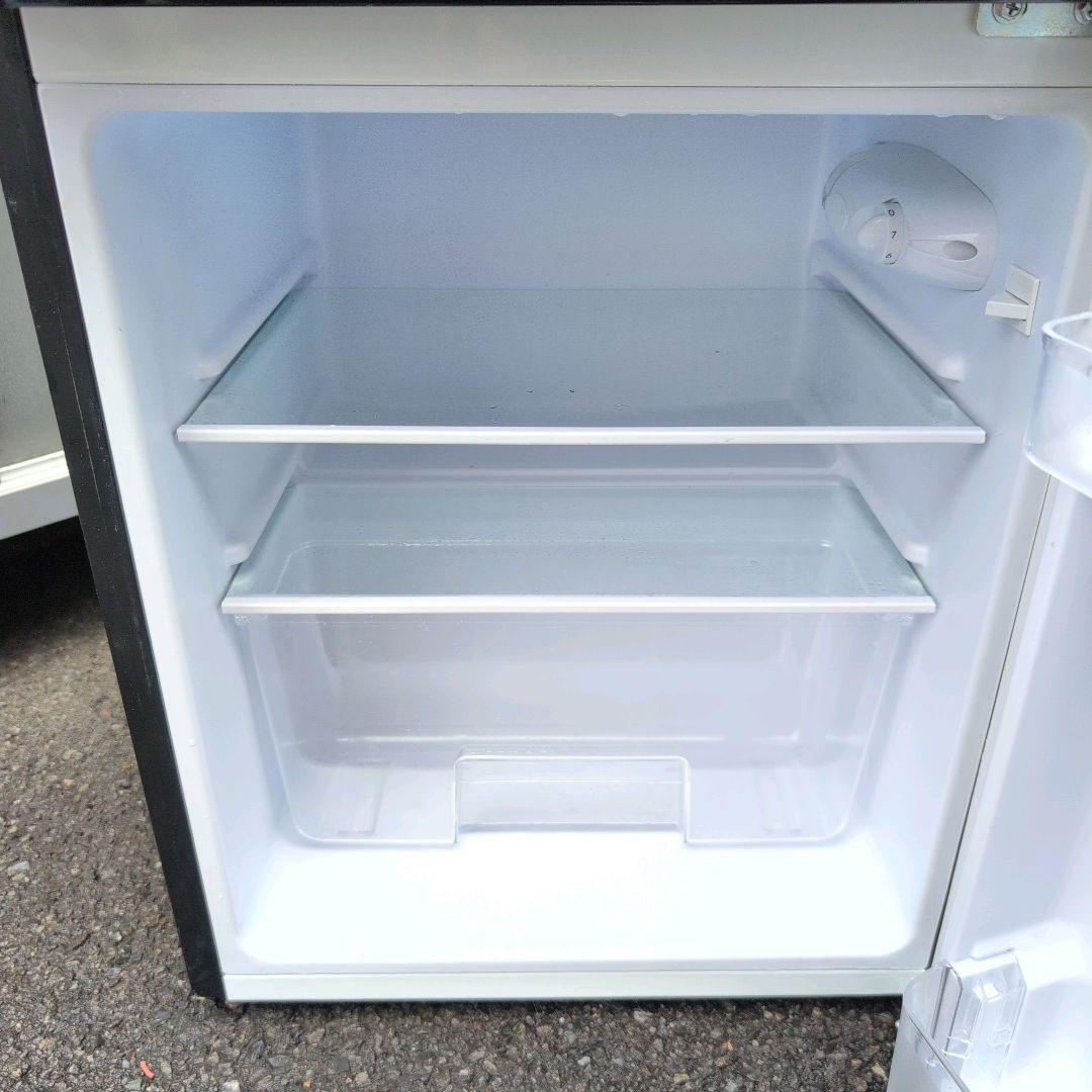 アイリスオーヤマ　2ドア　冷凍　冷蔵庫　NRSD-8A-B　81L　2