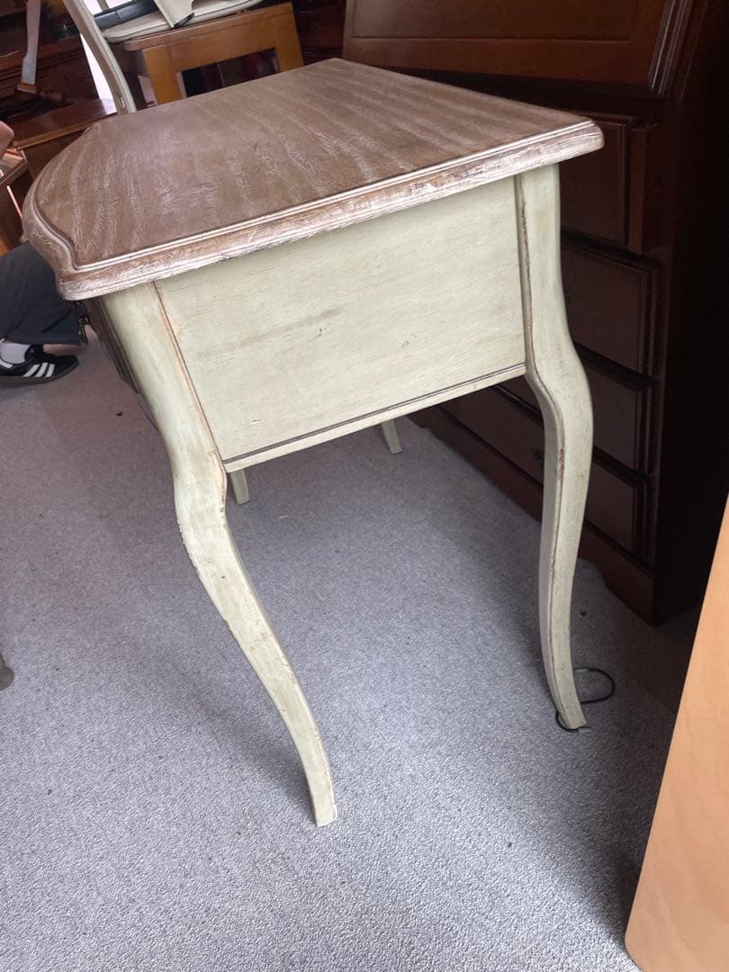 アンティーク調 猫脚コンソールテーブル＆スツール シャビーシック クラシック家具