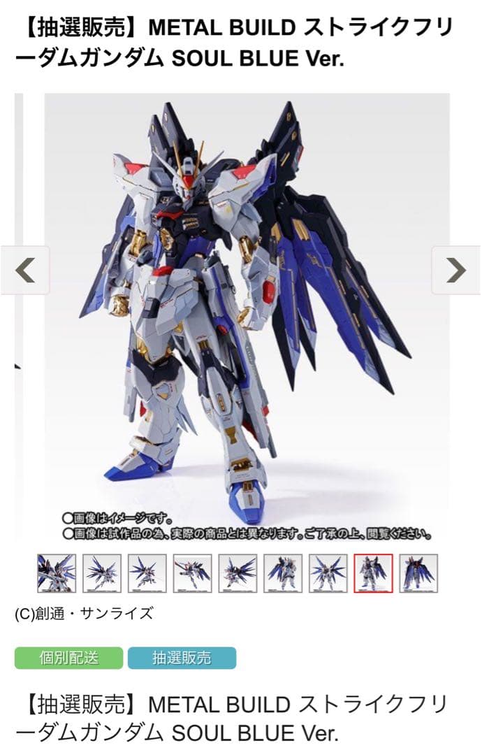 【未開封】メタルビルド ストライクフリーダム　SOUL BLUE Ver.