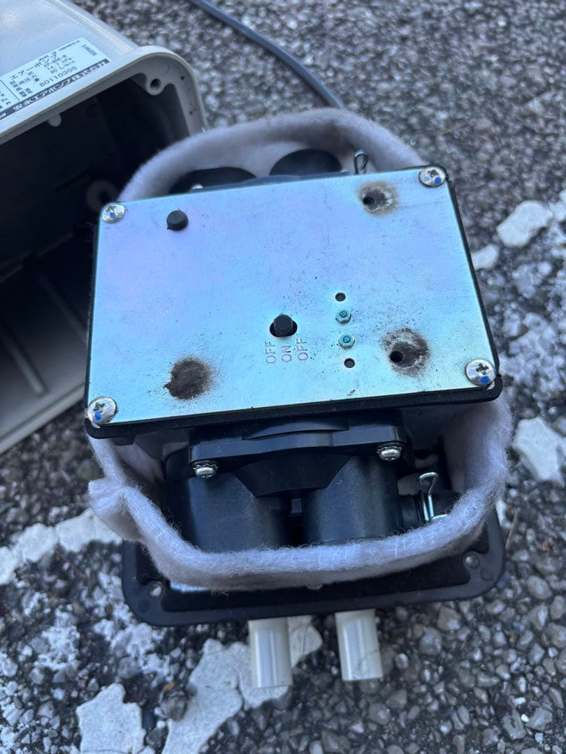 内部新品　安永エアーポンプ　ブロワ　EP-80E-L 浄化槽　オーバーホール済み