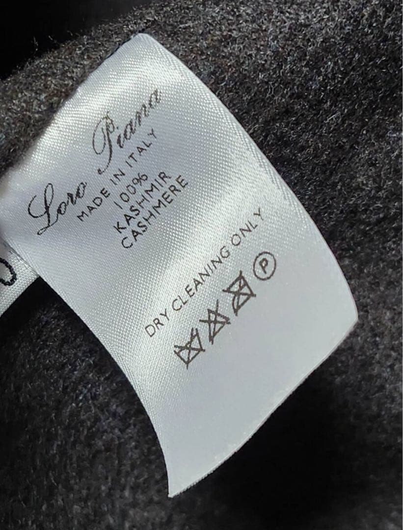 ロロピアーナ カシミヤ100% ダブルフェイス 旧ロゴ フォレスティエール