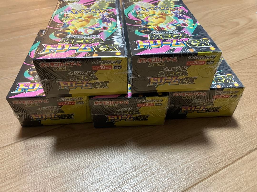 【未開封シュリンク付】ポケモンカードゲーム　MEGAドリームex 5BOX
