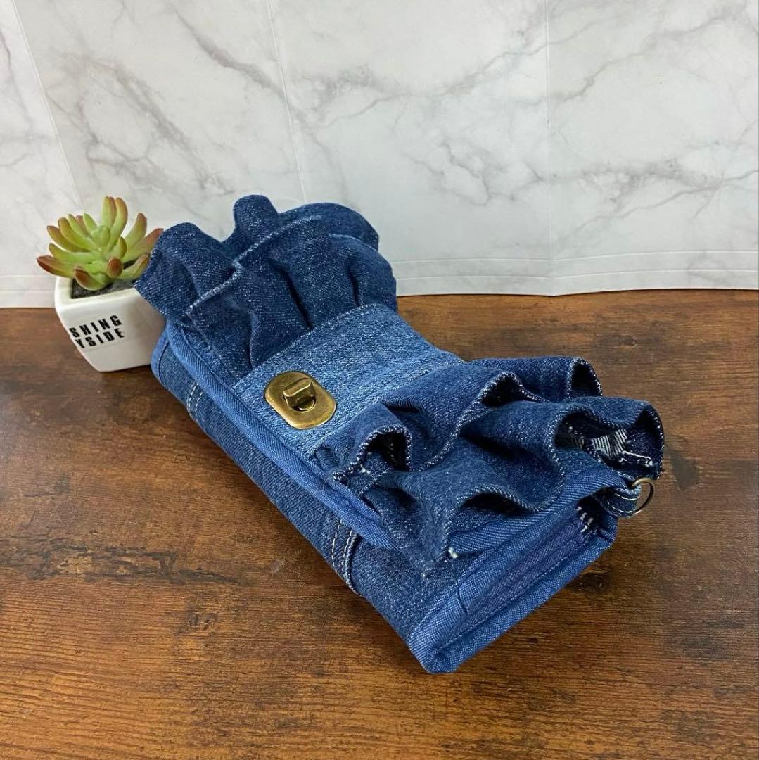 No.15 専用ページ*デニムリメイク【フリル付き長財布＆ボストンバッグ】