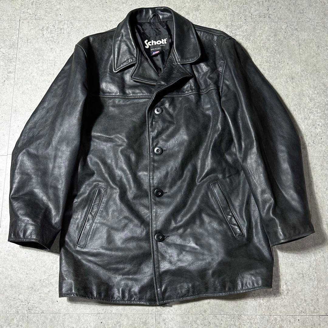 Schott オールレザー カーコート L USA製
