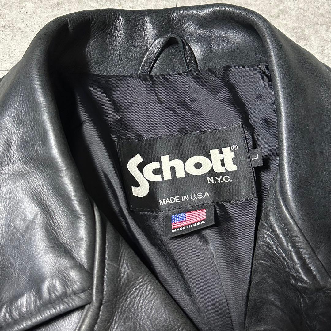 Schott オールレザー カーコート L USA製